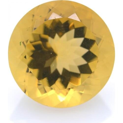 14,18 ct. Citrine Round Cut