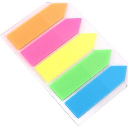 30packs/lot Candy Colors Fluorescence Self Adhesive DIY Memo Transparent Page Hold Notepad Message Study Label Stickers
