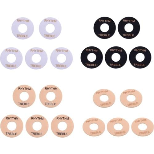5pcs Rhythm Treble Ring Guitar Toggle Switch Round Plate for Les Pau l L P Guitar
