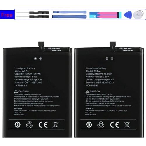A5 Pro Battery 4150mAh For UMI Umidigi A5 Pro A5Pro Phone Bateria