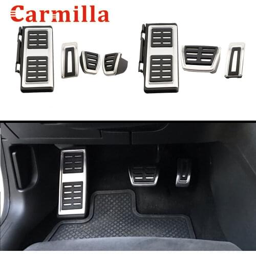 Carmilla Car Pedal Cover for VW GOLF 7 GTi MK7 Lamando POLO A05 Passat B8 Tiguan Allspace Skoda Rapid Octavia 5E 5F A7 2014-2020
