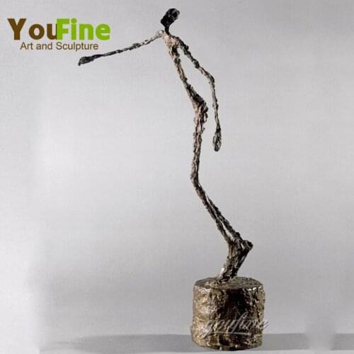 23.5“ Bronze Sculpture Abstract Famous Giacometti Figure Decorative Bronze Statue Home Decoration Ornaments Classical Crafts