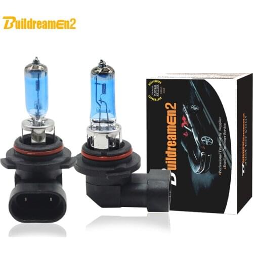 Buildreamen2 2 X 100W 9005 HB3 9006 HB4 Halogen Bulb 4300K Warm White 12V High Power Car Light Headlight Fog Lamp