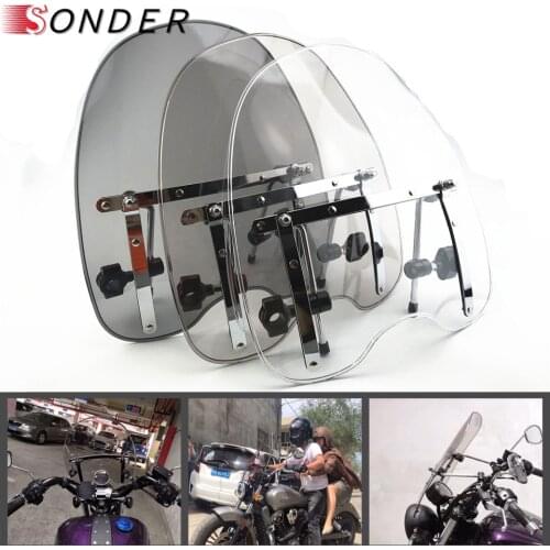 Fast Shipping Brand New Motorcycle Windshield Windscreen for Harley Davidson Sportster Dyna Glide Softail XL 883 1200 XL883 X48