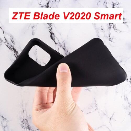 Case For ZTE Blade V2020 Smart Silicone Cover Soft TPU Matte Black Phone Protector Shell ZTE V2020 Glass Coque Back Bumper Etui