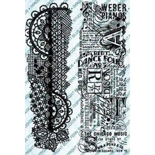 Background stamp Clear Stamps for Scrapbooking Transparent Silicone Rubber DIY Photo Album Decor 1018