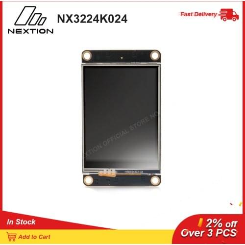 Nextion Enhanced NX3224K024 - 2.4'' HMI Intelligent Touch Display USART TFT LCD Module With Onboard RTC, GPIOs and EEPROM