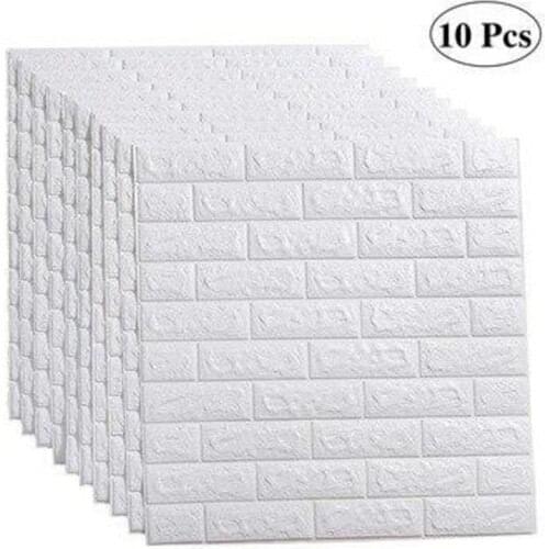 10 pcs Adhesive Brick Wall Panel 77*70 cm 0,53 M2