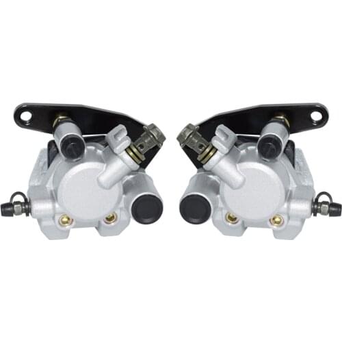 Motorcycle Front Brake Caliper Set For Yamaha Grizzly 660 2002-2008 YFM660 KODIAK 400 1999-2006 KODIAK 450 2003-2006 With Pads