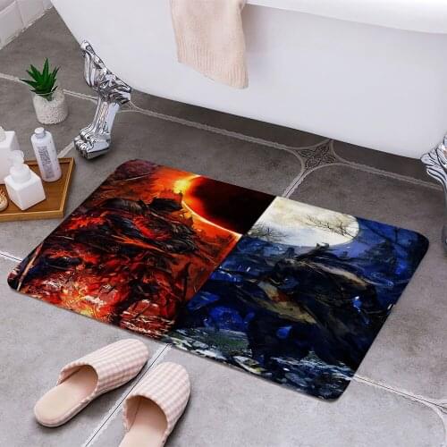 Dark Souls 3D Print Doormats Rectangle Non-Slip DoorMat Bedroom Kitchen Entrance Print Door rugs Dropshipping