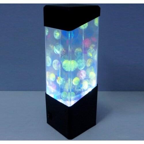 Jellyfish Water Ball Aquarium Tank Colour Changing LED Lights Lamp Relax Bedside Mood Light for Home Decoration Magic Lamp Gift