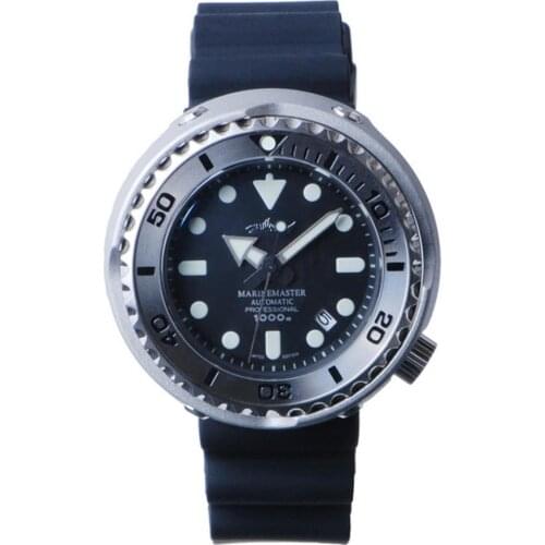 Mens automatic mechanical watches,men dive wrist watch HEIMDALLR mens sport wristwatch 1000m waterproof luminous luxury clock