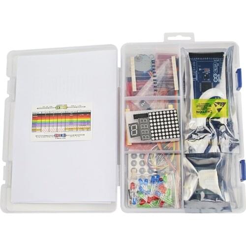 MEGA Learning Starter kit LCD + Motor Board + Sensors + Breadboard + Resistance for MEGA 2560 for Raspberry Pi 3
