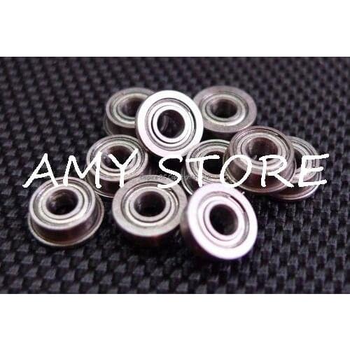 10 PCS) MF63ZZ (3x6x2.5 mm) Metal Shielded FLANGED PRECISION Ball Bearing Set