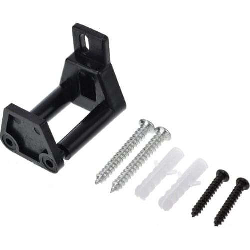 1pc Floor Sliding Barn Door Guide Push Pull Door Roller Guide Bottom Black With Screws Ground Heating Wall Stay Guide Hardware