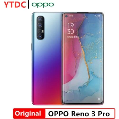 Original Oppo Reno 3 Pro 5G Smart Phone 12GB RAM 256GB ROM 4025mAh Snapdragon 765G Octa Core VOOC 4.0 6.5" Screen Fingerprint