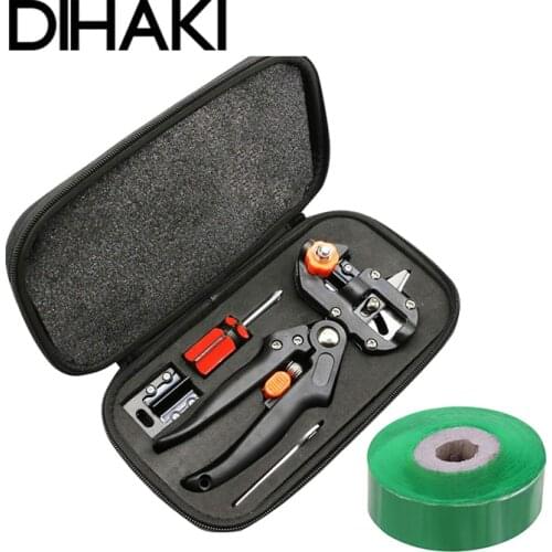 Garden Tools Grafting Pruner Chopper Vaccination Cutting Tree Plant Shears Scissor and 2M Graft Film Tape Grafting Machine
