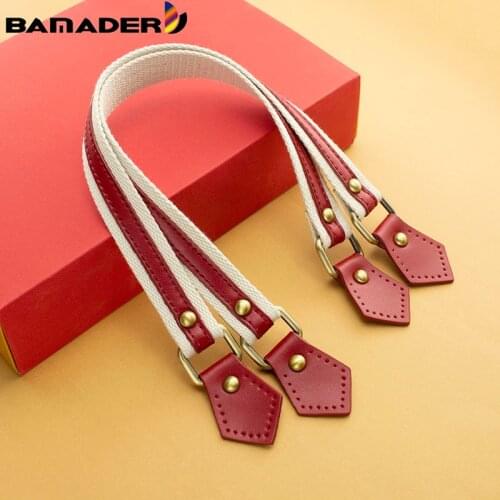 1 Pair 44cm Webbing Bag Handles Strap Replacement Handbags Straps Canvas Leather Women Bags DIY Accessories BAMADER Bag Strap