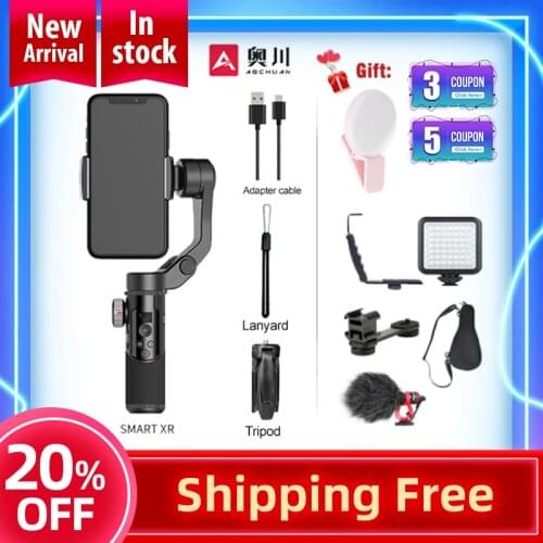 AOCHUAN SMART XR Handheld 3 Axis Gimbal Phone Stabilizer Bluetooth for IOS Android PK dji om4 MOZA MINI MX Hohem Isteady X