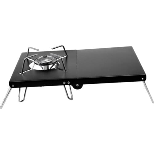 Folding Stove Table Portable Camping Stove Stand Bracket Holder BBQ Grill Folding Picnic Desk For Fishing Hiking Picnic