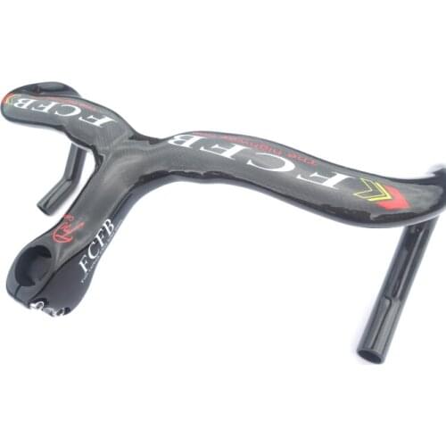 Specials! 2015 FCFB FW Full Carbon Fiber Road Bicycle Integrated Handlebar with stem 145/85 free shipping