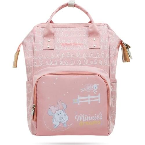 Disney Large Capacity Baby Diaper Bag Waterproof Mommy Bag Backpack For Travel Maternity Stroller Fashion Bag Colorful