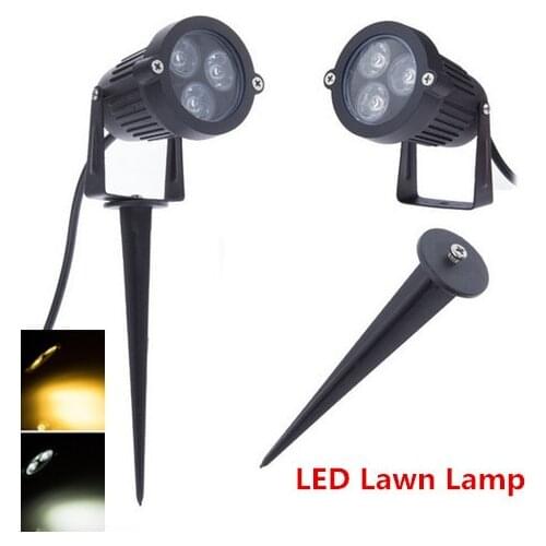 10PCS Super Bright IP65 Outdoor LED Lawn Light 220V 110V 3W Garden Spot Light Spike Energy Saving Landscape Lighting