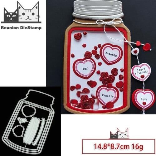 Reunion New Design Craft Metal Die Cuts Wishing bottle Cutting Die Scrapbooking Album DIY Paper Card Embossing Stencils