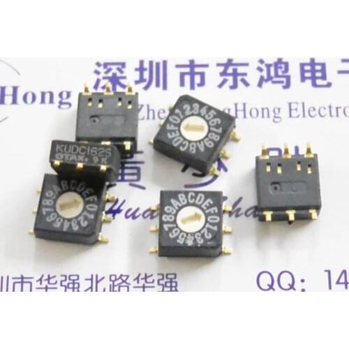 Japan OTAX patch BCB rotary DIP switch 16 0-F rotary coded switches KUDC162S inverted