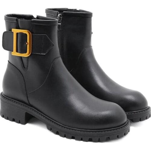 Snow Boots Women Winter Warm Fur Ladies buckle Platform Wedge Fashion Boot Female Comfort Casual Shoes Plus Size