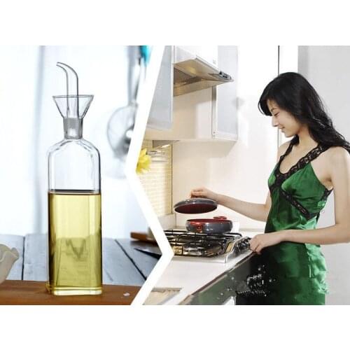 1PC 150ml 250ml 500ml Kitchen Leakproof Oil Glass Bottle Household Oil Can Seasoning Sauce Vinegar Bttle Jar OK 0361