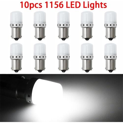 10x Car Led Lights 3030 9 SMD Auto Brake Lamps DRL Daytime Running Bulb Turn Signal Light S25 1156 BA15S 12-28V Diedo Truck Bulb