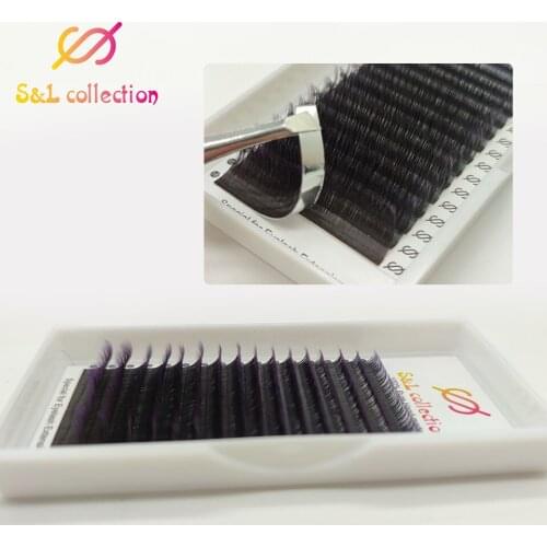 16Rows Eyelashes Makeup Mink Lashes Ombre Color Purple Red Gradient Color Eyelash Extension Premium Faux Cils Soft Mink