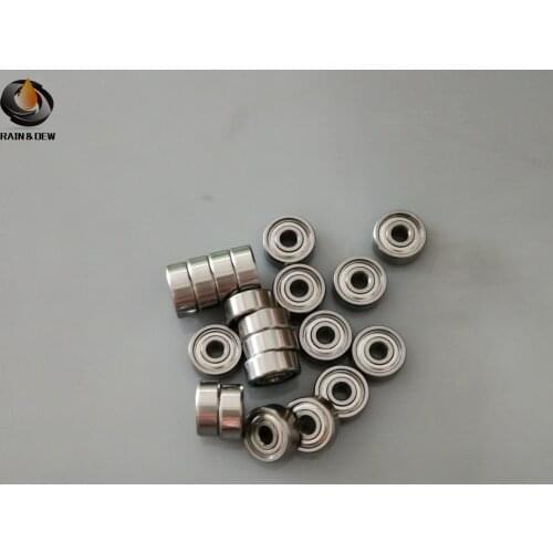 10PCS Flange Ball Bearing 608zz 623zz 624zz 625zz 635zz 626zz 688zz 3D Printers Parts Deep Groove Flanged Pulley Wheel