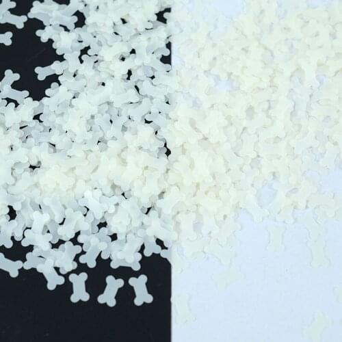 50g(2000pcs) 6*8mm Dog Bones Matt Translucent loose sequins Paillette sewing Wedding craft for decoration scrapbook