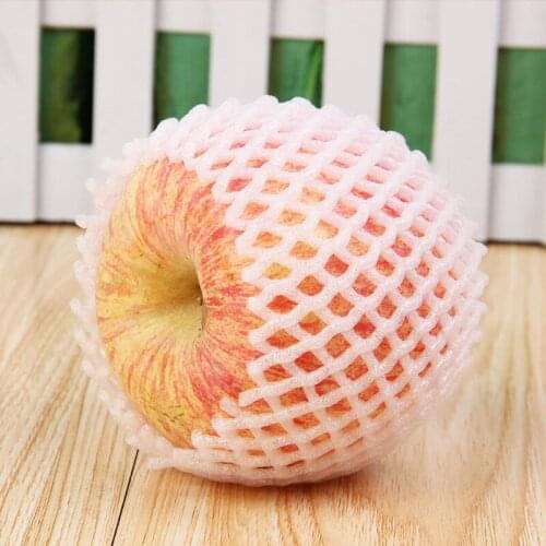 EMS free shipping 12 x 7cm Fruit foam white EPE Foam mesh sleeve net Thick fruit foam sleeve net for Apple packing material