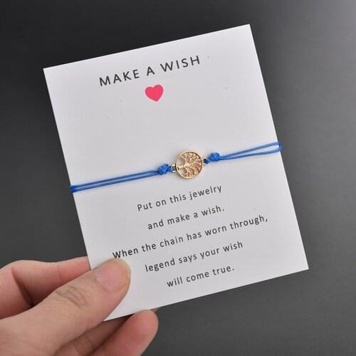 Tree of Life Handmade Bracelets&Bangles For Women Multicolor Rope Weave Bracelets Charm Friendship Jewelry Bracelet BT200268