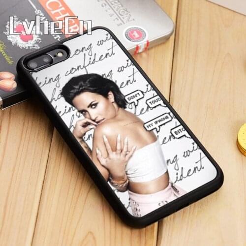 LvheCn demi lovato Diy Printing Drawing Phone Case Cover For iPhone 5 6s 7 8 plus 11 12 Pro X XR XS max Samsung S7 edge S9 S10