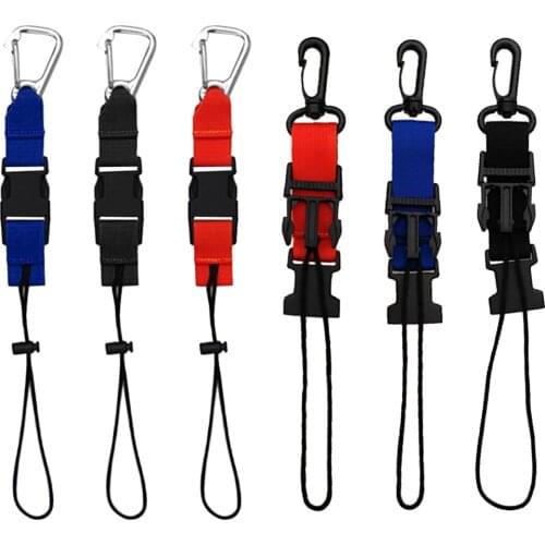 Scuba Diving Dive Lanyard Strap W/ Snap Clip Gear Holder Retainer Adjustable