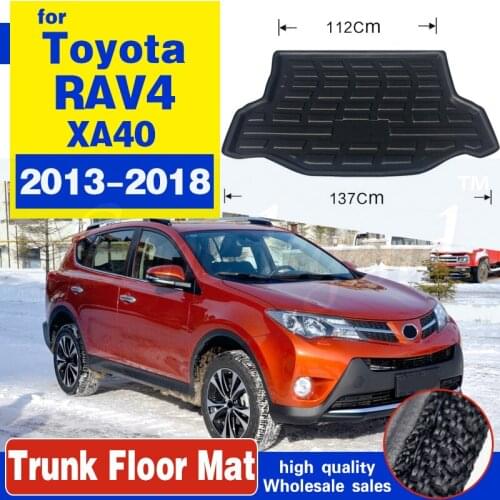 For Toyota RAV4 2013 2014 2015 2016 2017 2018 Boot Mat Rear Trunk Liner Cargo Floor Carpet Mud Kick Protector Car Accessories