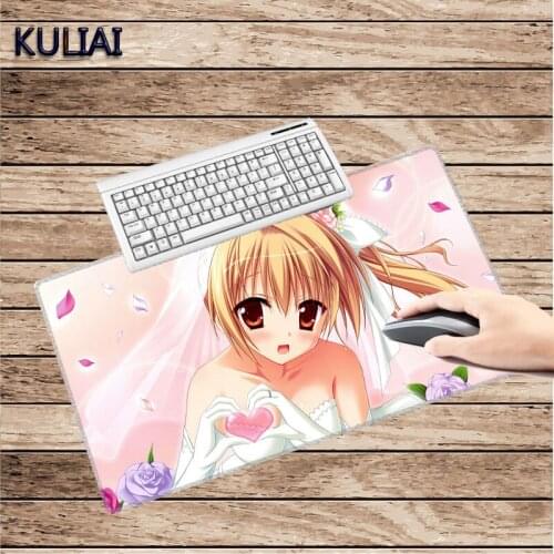 XGZ Wear Wedding Girl Anime Wallpaper Mouse Pad Large Game Keyboard Mat Rubber Multiple Sizes To Decorate Desk Office Desktop