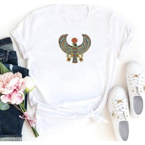 Fashion Eagle Printing T Shirt Women Cute Cartoon Animal Graphic Camiseta Mujer Cotton Harajuku Pattern Tops Tee Shirts Femme