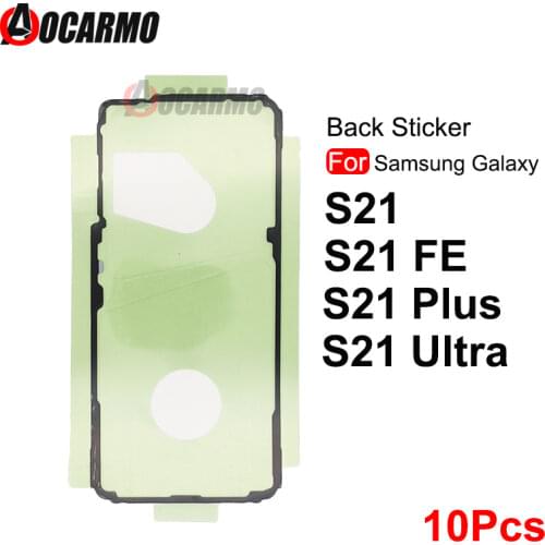 10Pcs Back Sticker For Samsung Galaxy S21 S21+ Plus S21P Ultra S21U Back Adhesive Rear Cover Waterproof Glue
