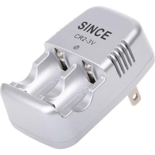 3V Wall Travel Home Wall Charger For CR2 Lithium Rechargeable Battery US Plug
