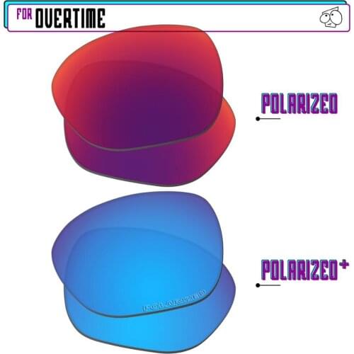 EZReplace Polarized Replacement Lenses for - Oakley Overtime Sunglasses - BlueP Plus-MidnightP
