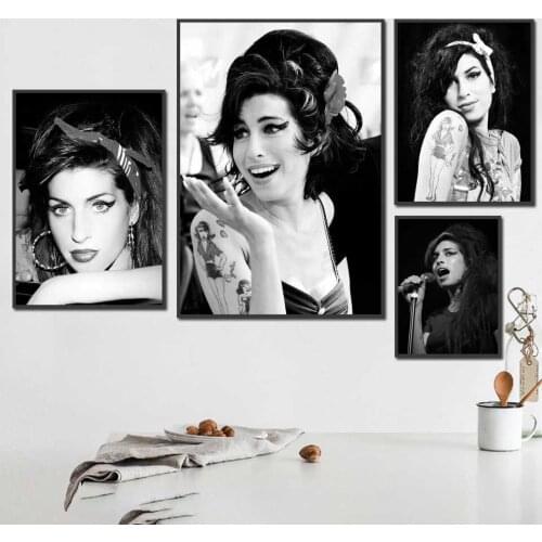 Amy Winehouse Poster Music Popular Singer Star Canvas Painting Art Home Decor quality Painting Wall Art Bedroom Decoration