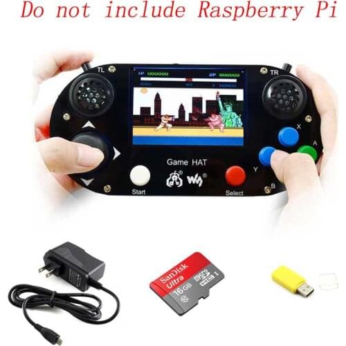 Raspberry Pi 3B+ Game LCD 3.5inch HDMI LCD Gamepad on board for Raspberry Pi 4B/2B zero w RetroPie with Case 16 SD card