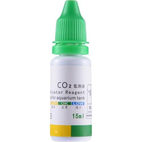 Aquarium CO2 Indicator Solution Fish Tank Liquid Test Plants Supplies Long Term