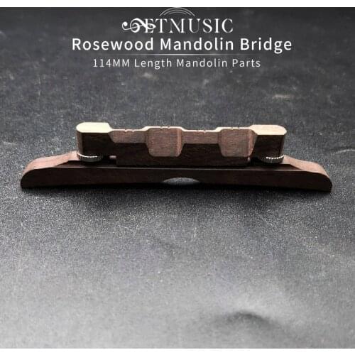Adjustable Rosewood Mandolin Bridge For Mandolin 114 Length Mandolin Parts
