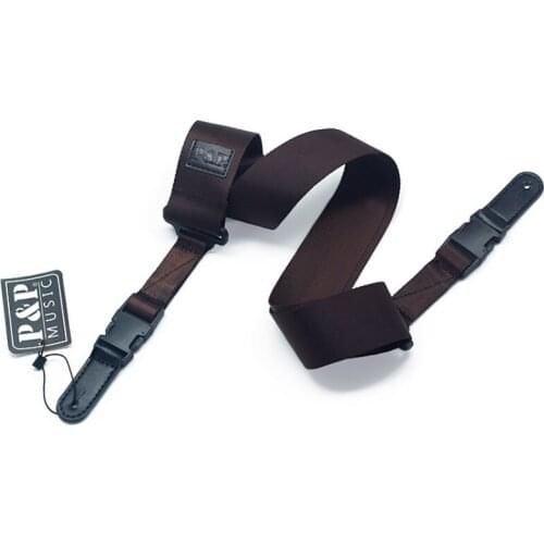 Adjustable Guitar Strap 96-140cm Universal Nylon Guitar Belt with PU Leather Ends for Folk Wooden Classical Guitar